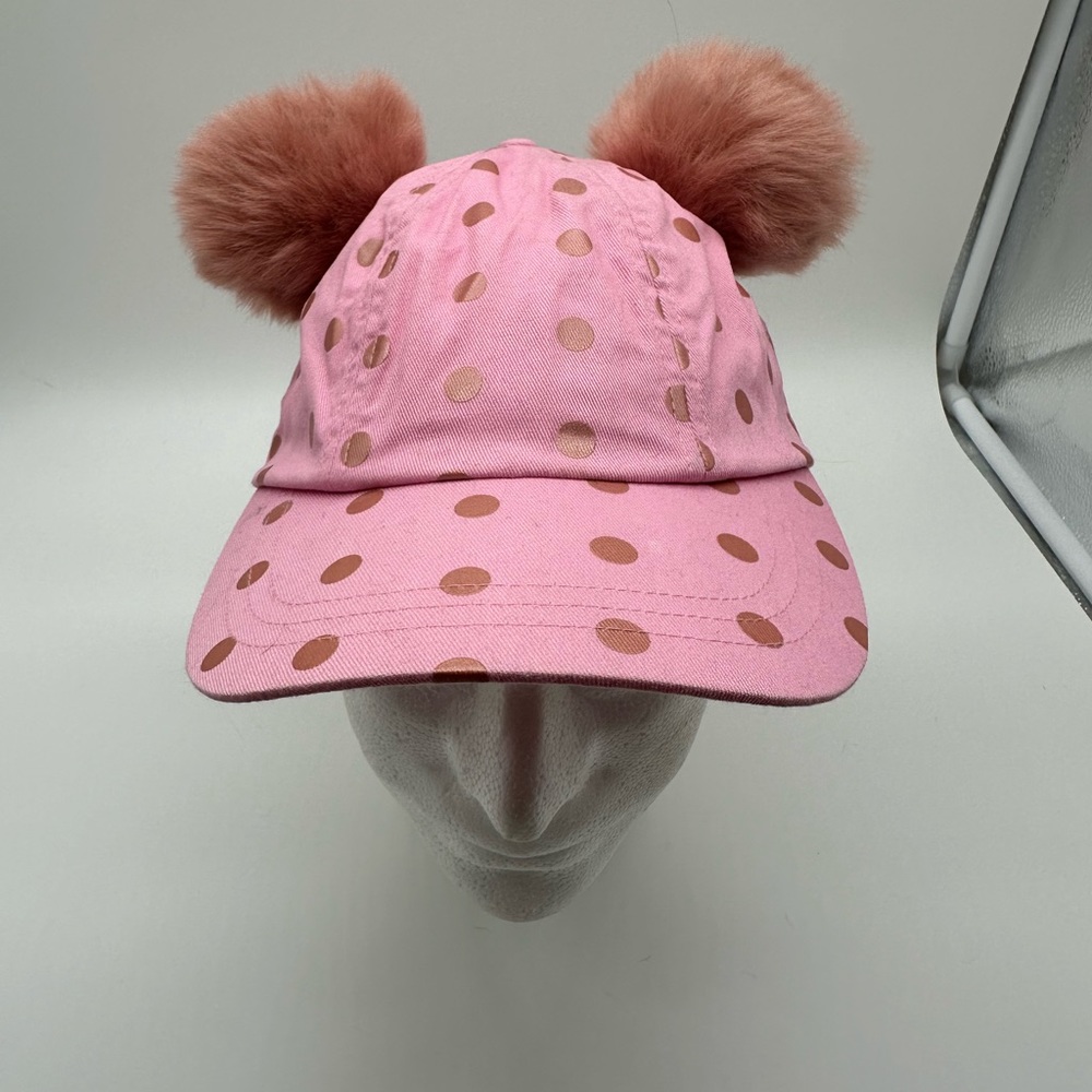 Disney World Pink Rose Gold Polka Dot Baseball Hat for Women